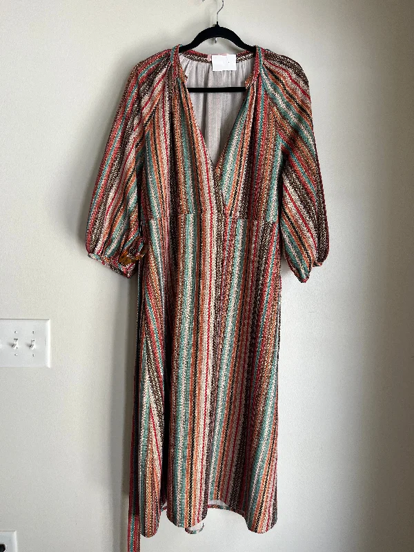 Dress Work By Traffic People In Striped, Size: Xl