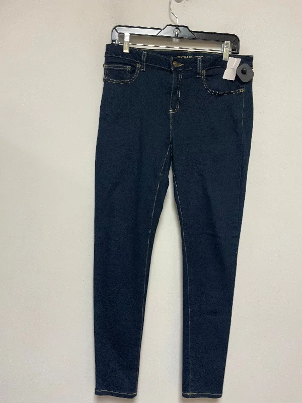 Jeans Skinny By Michael Kors In Blue Denim, Size: 8