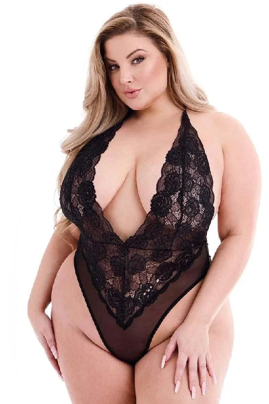 Plus size Sexy Eco Lace Teddy