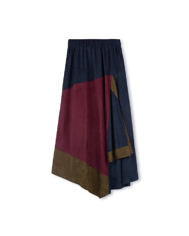 Asymetric Multi Colored Skirt