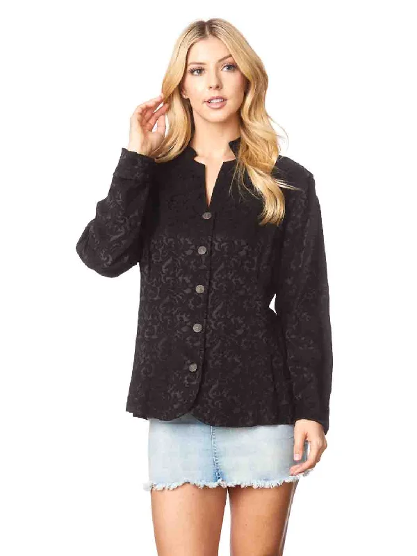 Tianello TENCEL™  Floral Jacquard  ""Jillian"" Blouse/Jacket