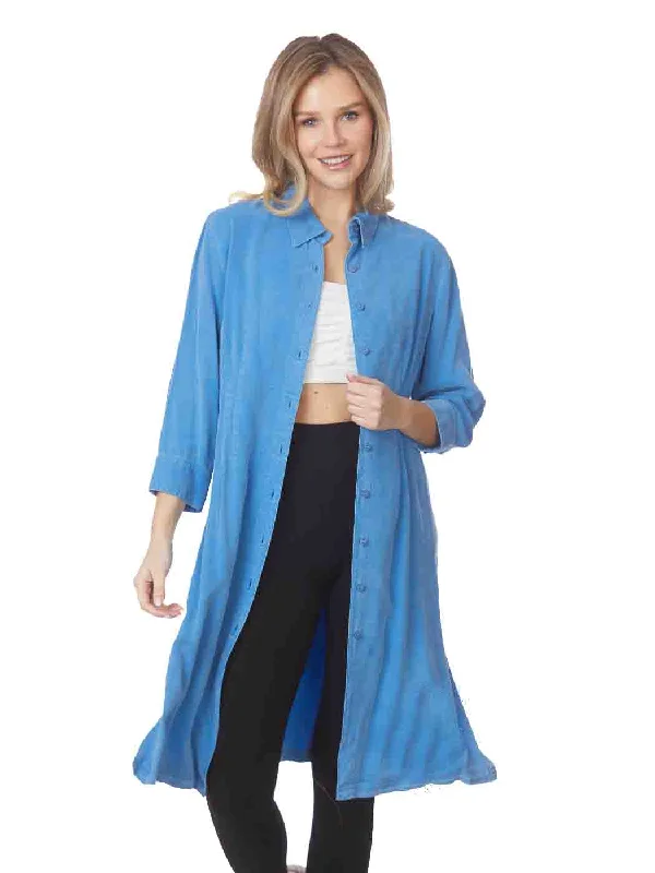 Tianello TENCEL™  Long Sleeved ""Daphne"" Duster