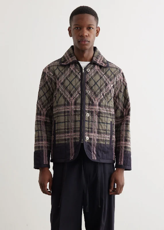 Quilted Plaid Fade Jacket