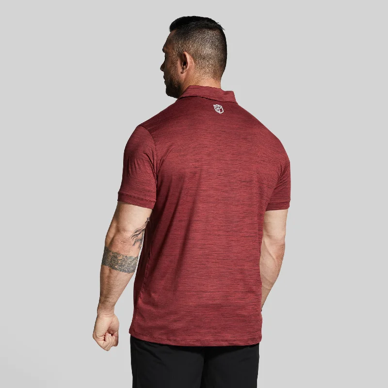 Athleisure Polo (Maroon)