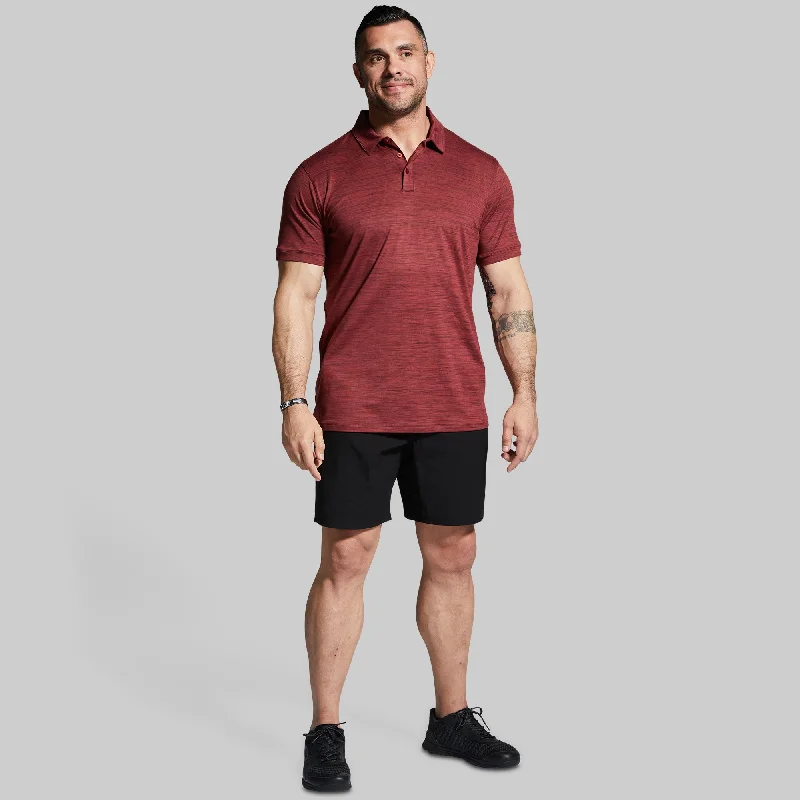 Athleisure Polo (Maroon)