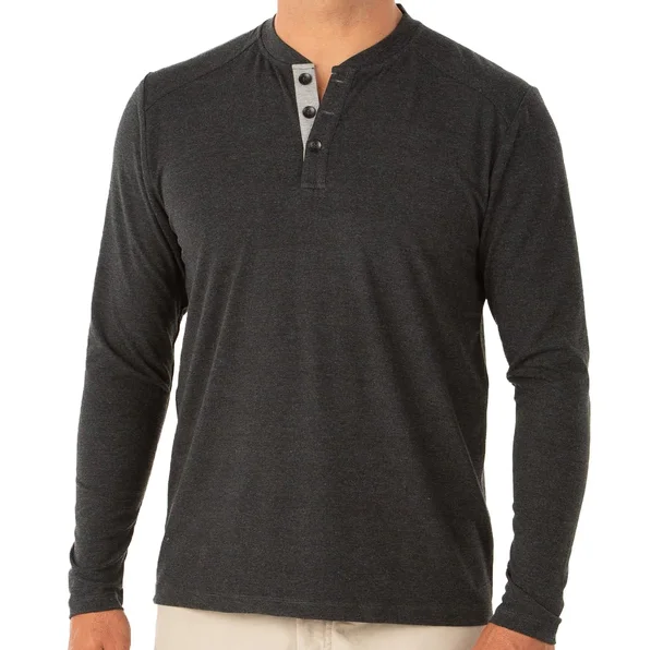 Men's Bamboo Flex Henley Shirt