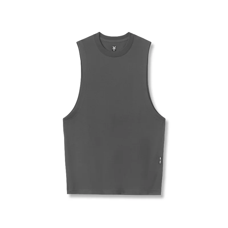 0926. Supima® Muscle Tank - Space Grey