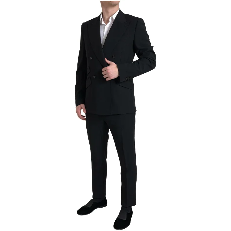 Dolce & Gabbana Elegant Slim Fit Double Breasted Suit