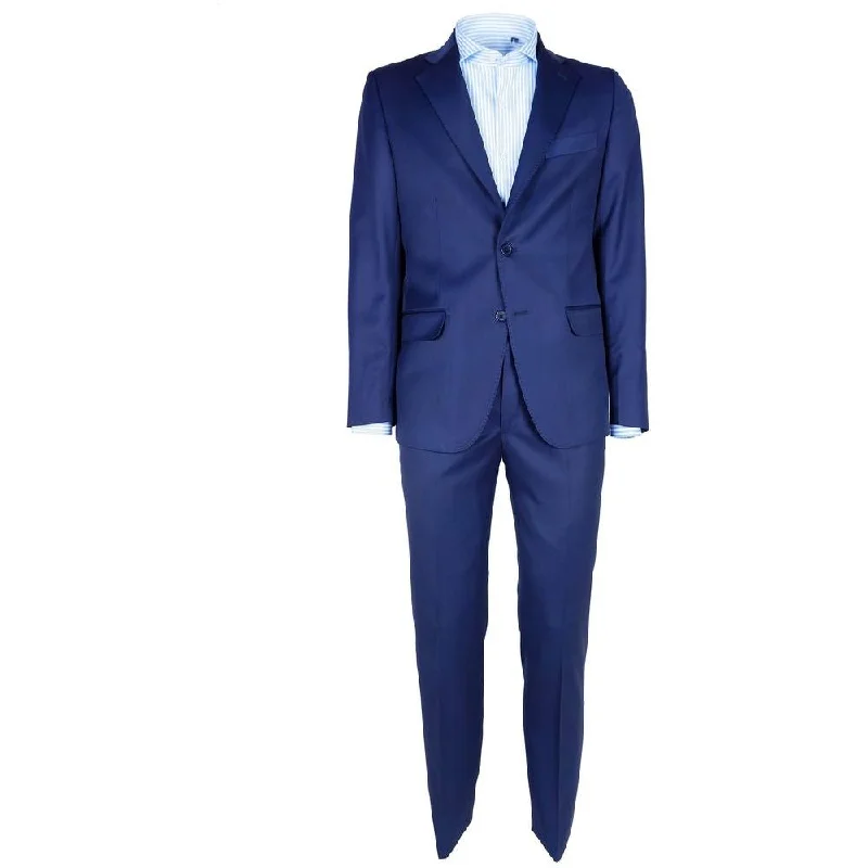 Made in Italy Elegant Woolen Men's Suit in Dapper Blue