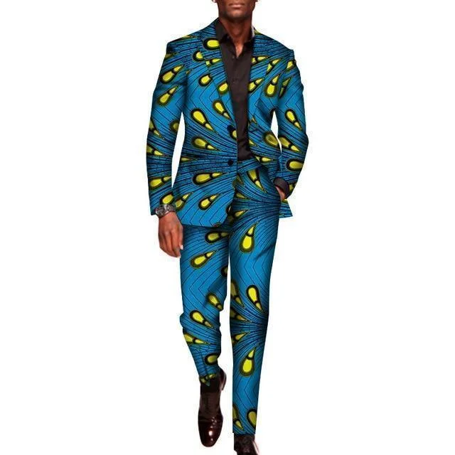 Peacock African Two Piece Suit